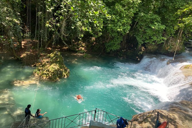 Full Day Rafting, Horse Back Riding and Blue Hole in Jamaica - Lethe Bambi rafting sets a gentle pace
