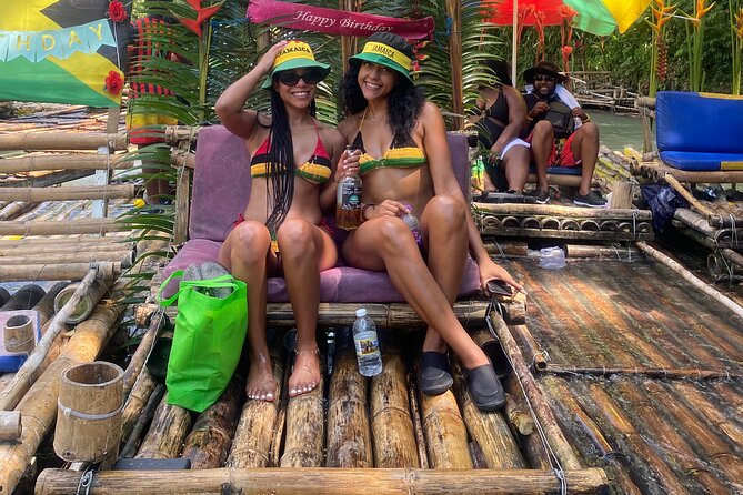Great River bamboo Rafting and Margaritaville from Montego Bay - Boarding the Great River bamboo raft