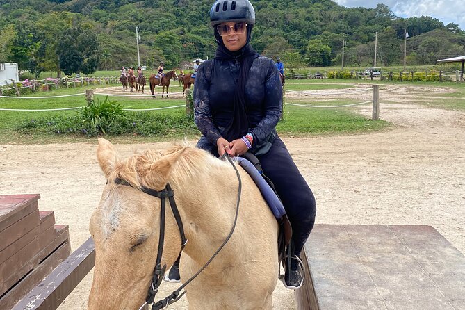 Great River Rafting Limestone Foot Massage and Horseback Rides From Montego Bay - The sea ride is the big finish