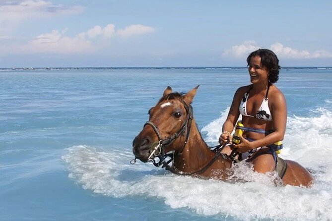 Half day Horse Back Riding and Bamboo Rafting Experience from Ocho Rios - Riding through the countryside and into the sea