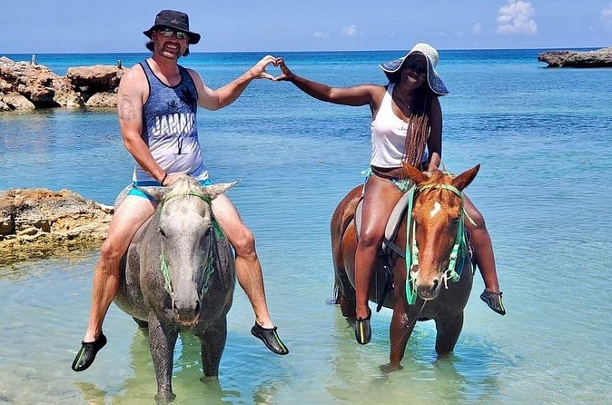 Horseback Ride and Swim Jamaica - The horses and the guides