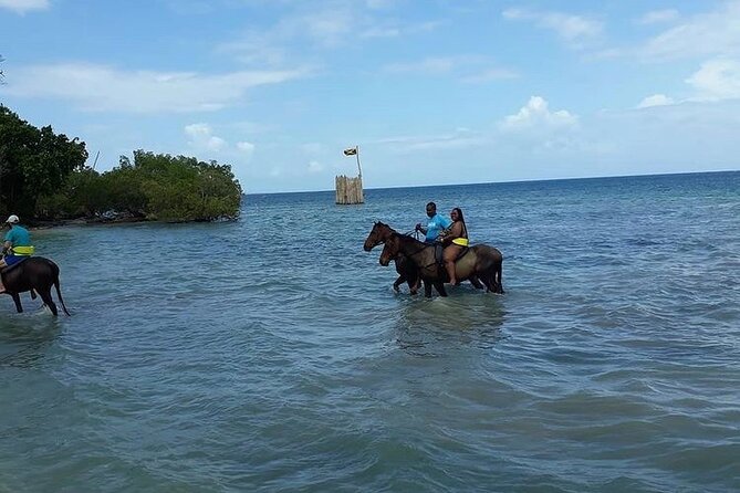 Horseback Riding, ATV and Ocean Zip lining combo from Montego Bay - Horseback riding from the beach into the sea