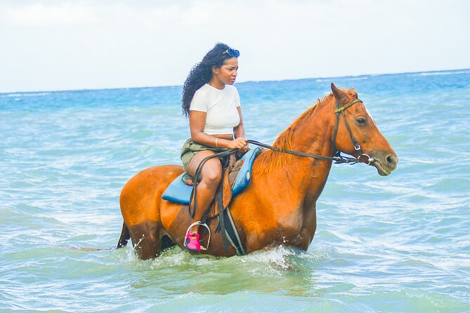 Horseback Riding/Swimming and Dunn's River from Ocho Rios - Riding from the trees into the Caribbean