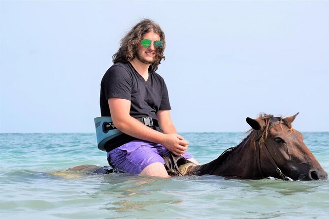 Jamwest ATV Adventure & Horseback Ride Combo in Negril - Horseback riding toward the Caribbean Sea