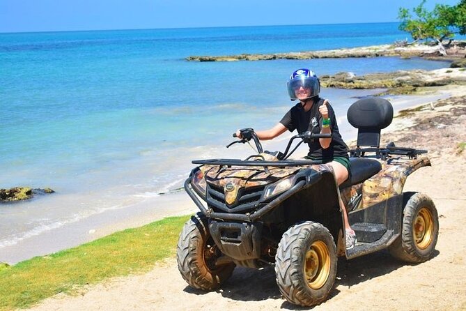 Jamwest ATV Off-Road Adventure & Zipline Combo in Negril - Learning to handle the automatic ATV
