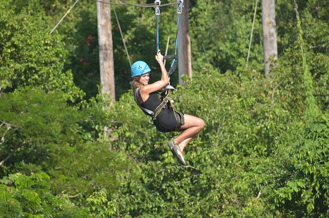 Jamwest Reggae Zipline Tour from Negril - The 2,000-foot flight through the forest