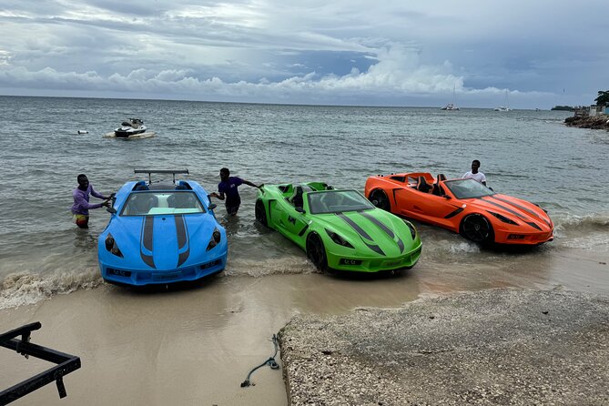 Jet Car Experience in Montego Bay - A Corvette-style car with a very different road