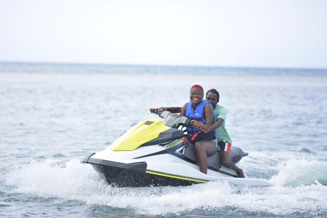 Jet Ski & River Rafting with Limestone Foot Massage from Montego Bay - One outing, two very different moods