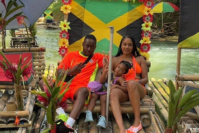 Lethe Bamboo Rafting with Limestone Foot Massage from Montego Bay - Boarding the 30-foot bamboo raft