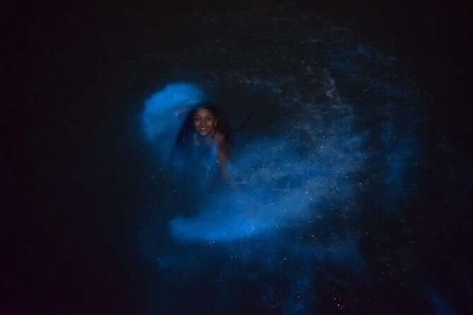 Luminous Lagoon (Glistening Waters) Night Tour - Swimming in the glowing water