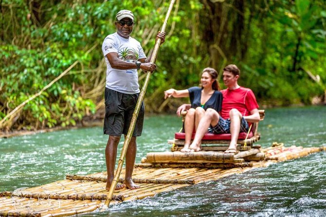 Martha Brae Bamboo Rafting Tranquil Peace Of Mind - Sharing a raft made for two