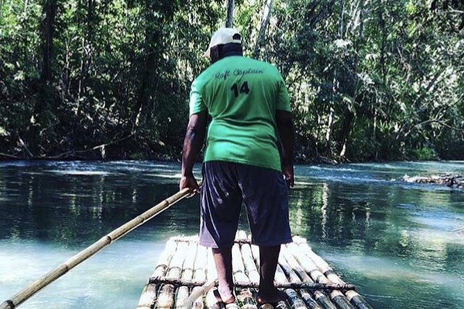 Martha Brae River Rafting Private Tour - Boarding the bamboo raft