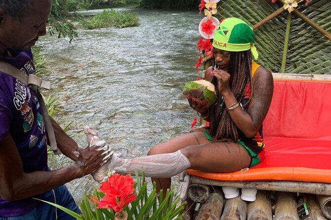 Montego Bay ATV Ride & Bamboo Rafting With Limestone Foot Massage - Drifting down the Great River at Lethe