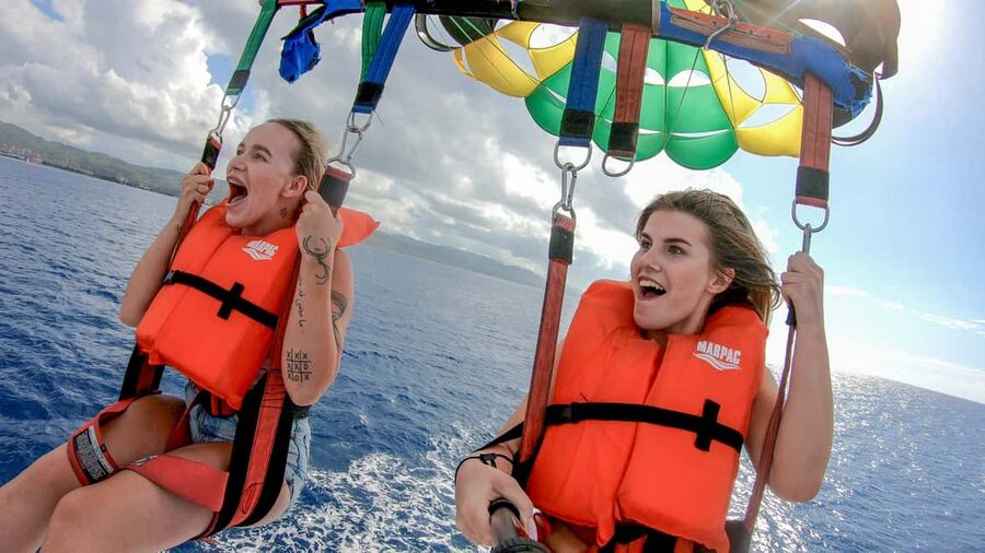 Montego Bay: Parasailing and Jet Ski Combo with Pickup - Two water sports, two very different views of Montego Bay
