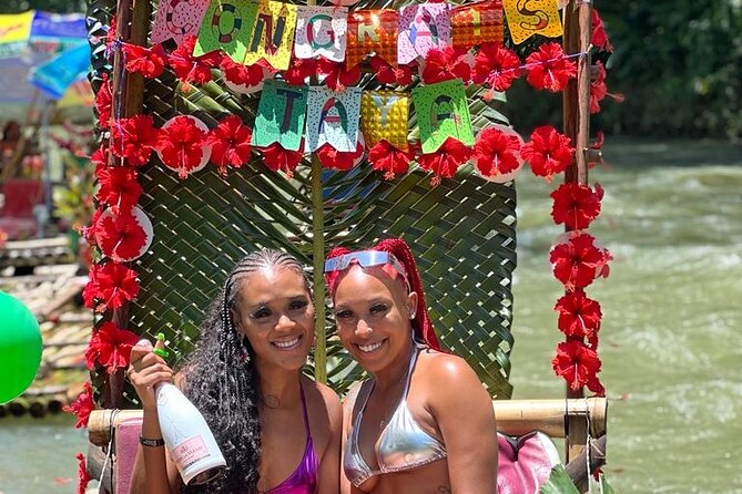 Montego Bay's Guided Bamboo Rafting Tour & Hip-strip Shopping - The small extras on the raft