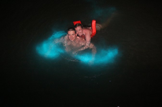 Mystic Luminescent Lagoon Night Cruise & Swim in Jamaica - Moonlight, rain, and boat order matter