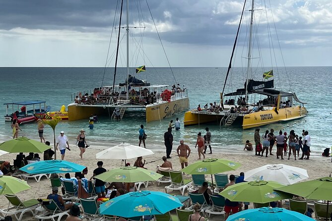 Negril 7 mile Beach, Party Catamaran Cruise , Snorkeling and Ricks Cafe Combo - Key points at a glance