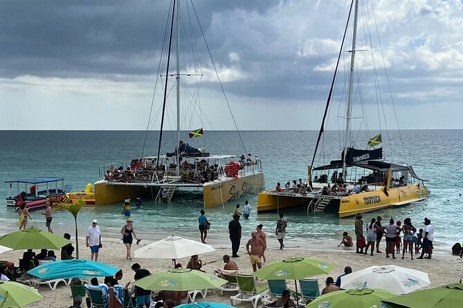 Negril Private Day Tour: ATV Ride, Party Catamaran & Ricks Cafe - From Montego Bay to Green Island by private transport