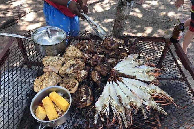 Negril Ricks cruise PLUS Booby Cay Lobster & Cave Snorkeling - An hour at Rick’s Cafe