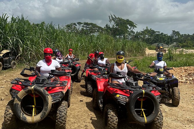 No driver’s license required Atv ride with transportation. - The safety briefing and getting ready