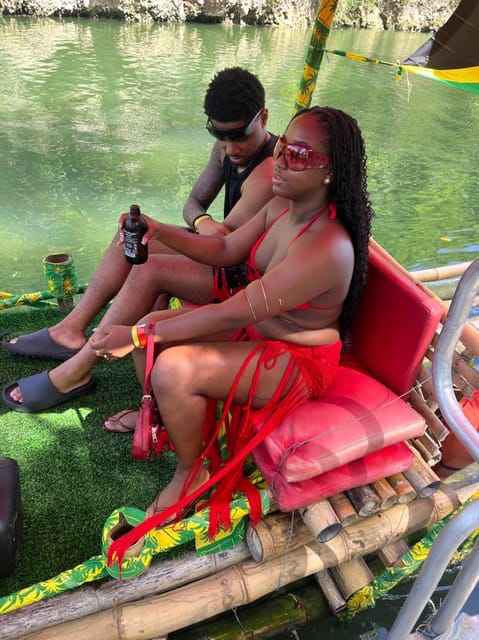 Ocho Rios : Bamboo River Rafting in Ocho Rios Jamaica. - Who will enjoy this outing most?
