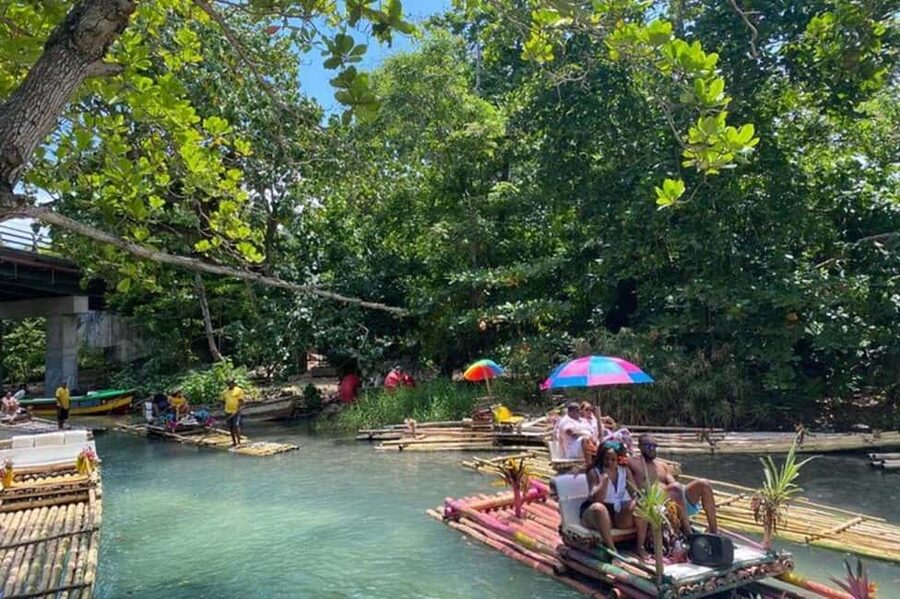 Ocho Rios: Horseback Riding in the Ocean and Bamboo Rafting - A river, a rainforest road, and horses at the sea