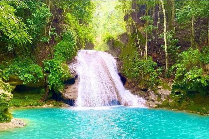 Original Blue Hole St. Ann Ocho Rios Jamaica Admission Fee Ticket - Blue Hole’s rope swing is the main event