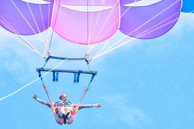 Parasailing, Blue Hole Mineral Spring, Seven Mile Beach - Seven Mile Beach, with room to set your own pace