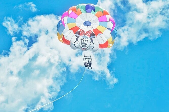 Parasailing, Blue Hole Mineral Spring, Seven Mile Beach - Blue Hole Mineral Spring and the 55-foot jump