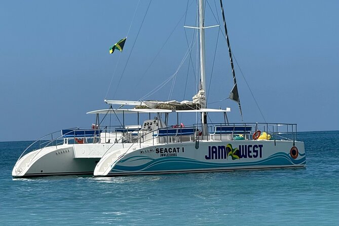 PARTY Catamaran Cruise with Snorkeling Rick's Cafe ADULTS ONLY - Sandy Cove Reef snorkeling