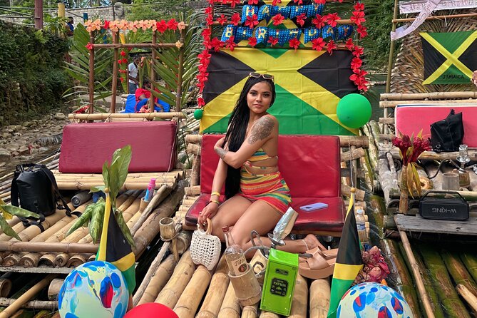 Private Bamboo Rafting and Limestone Massage In Montego Bay - The Lethe bamboo raft is the heart of the day
