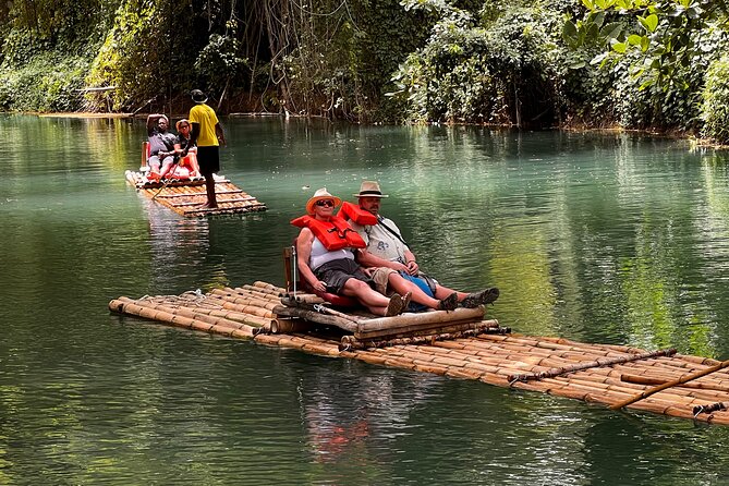 Private Martha Brae Bamboo Rafting Tour with Private Transfer - Boarding a 30-foot bamboo raft