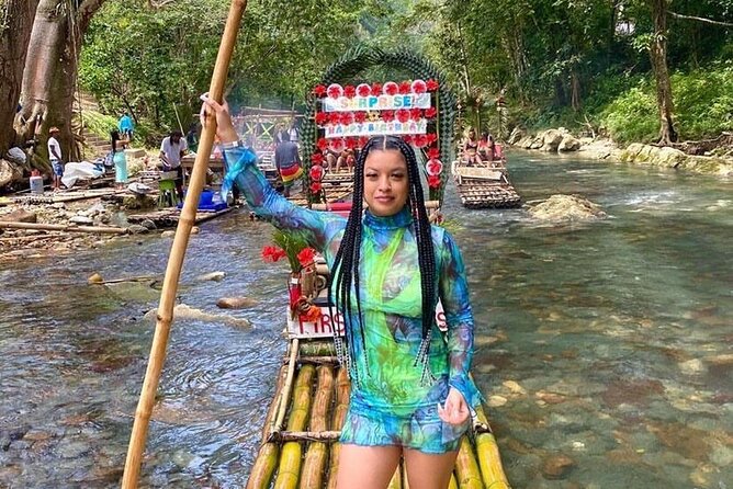 Private River Bamboo Raft with Limestone Foot Massage in Montego Bay - A quiet river ride built for two