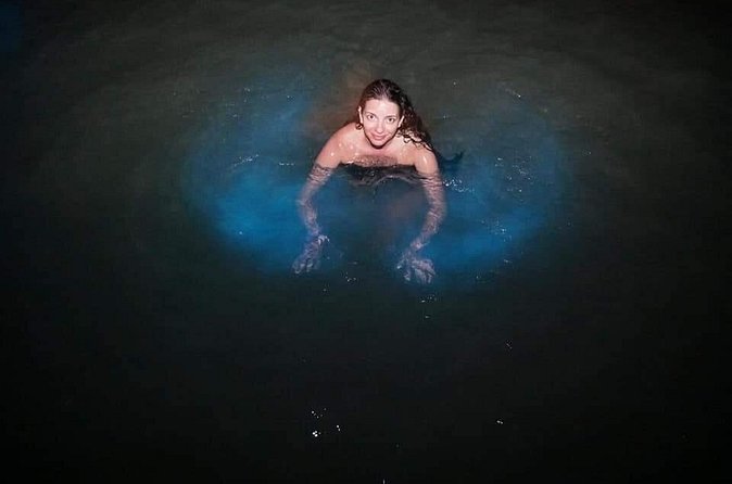 Private Tour from Ocho Rios Runaway Bay to the Luminous Lagoon - The boat ride and the short swim