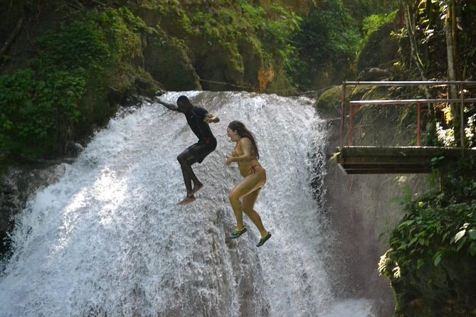Private Tour From Ocho Rios To Blue Hole Secret Falls and Shopping - Choosing between swimming, caves, jumps, and the rope swing