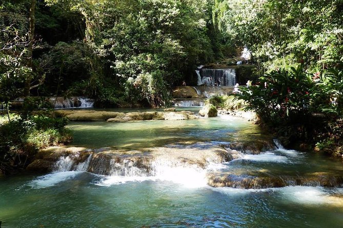 [PRIVATE] YS Falls from Negril - Entrance fees + Lunch Included - Swimming beneath the seven-tier cascade