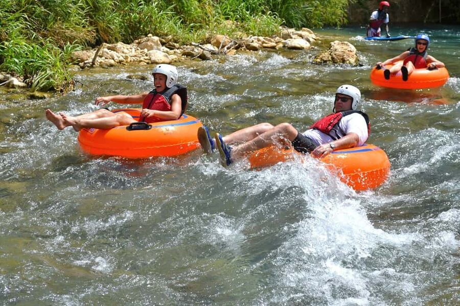 River Rapids Jungle River Tubing Adventure - Lazy Water, Jamaican Slang, and Rainforest Views