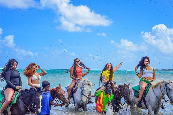 Shared Tour in Ocho Rios with Horseback Riding and Swimming - Entering the sea on horseback