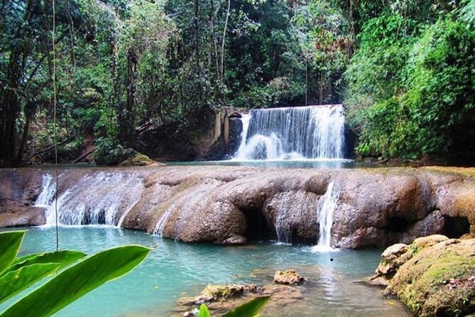 South Coast Cultural Tour History and Nature - Cooling off at seven-tiered YS Falls