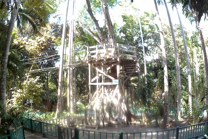Zip Line over the Dunns River Falls - Getting fitted for the zip line
